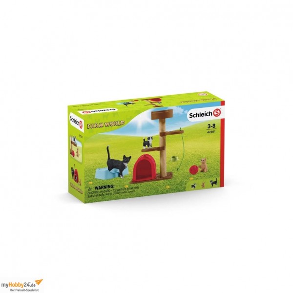 Schleich® Farm World Spielspaß für niedliche Katzen 42501