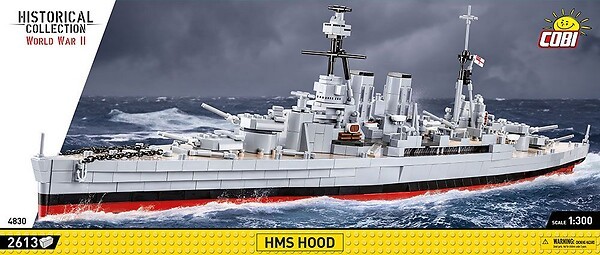 Cobi HMS Hood Bausatz aus Klemmsteinen #4830