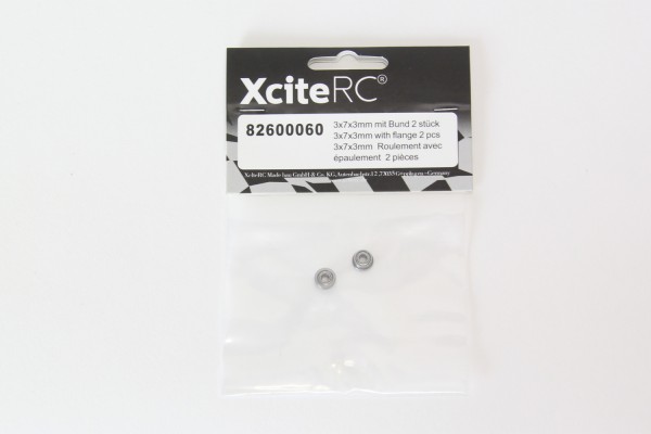 XciteRC Kugellager 3x7x3 mit Bund 2 Stück
