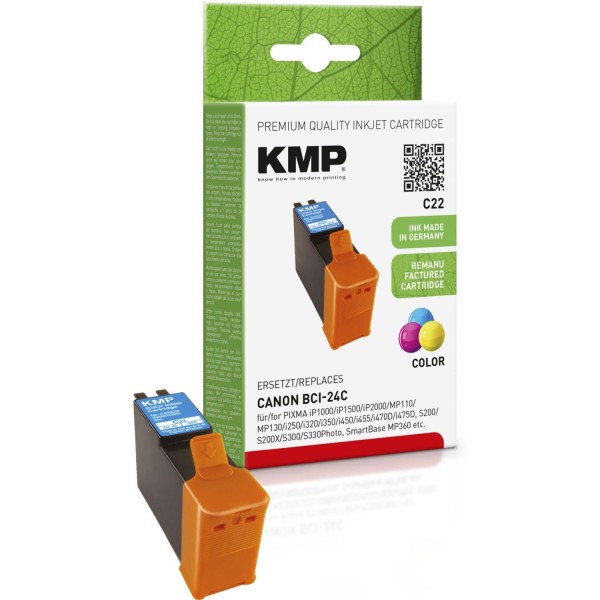 KMP C22 Tintenpatrone color kompatibel mit Canon BCI-24 C