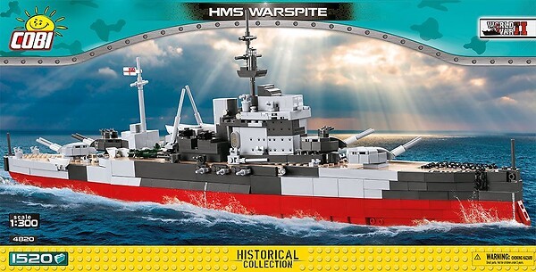 Cobi HMS Warspite Bausatz aus Klemmsteinen #4820