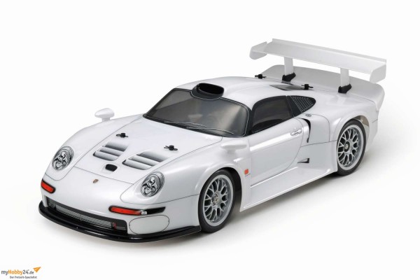 Tamiya Bausatzmodell 1:10 RC 1996 Porsche 911 GT1 Str. (TA03R-S) 4WD Heckmotor #47443