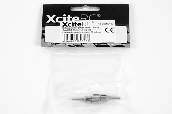 XciteRC Differenzialausgänge Stahl (2 Paar) für twenty4 Serie