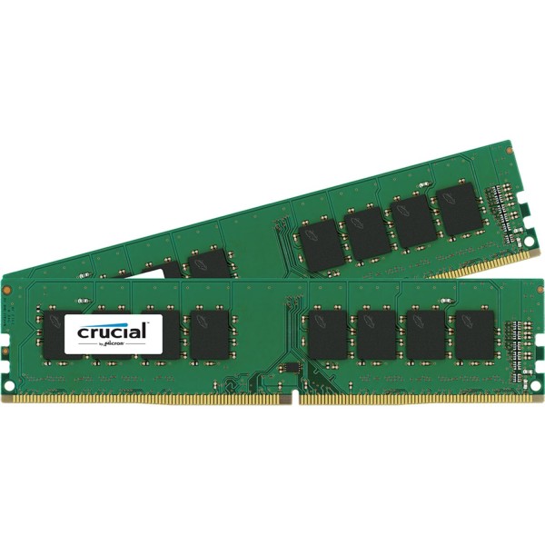 Crucial 8GB Kit DDR4 2400 MT/s 4GBx2 DIMM 288pin SR x8 unbuffer
