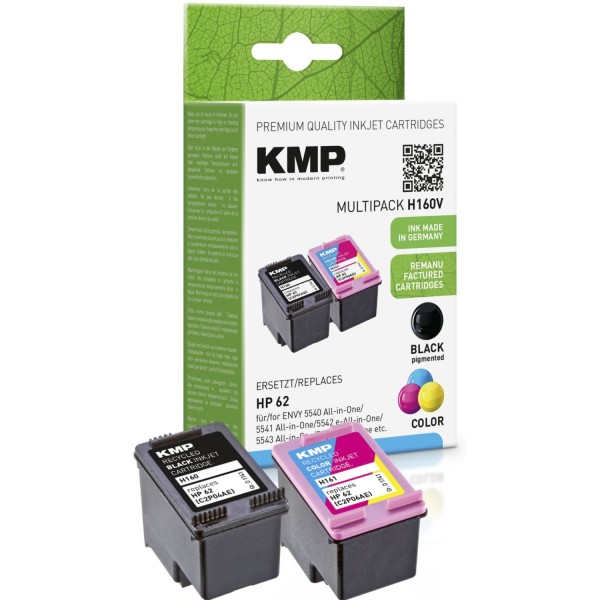 KMP H160V Multipack BK/Color kompatibel mit HP N9J71AE