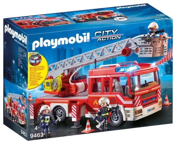 PLAYMOBIL City Action Feuerwehr -Leiterfahrzeug 9463
