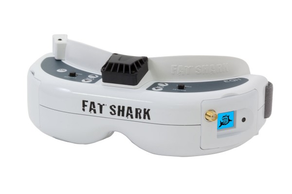 Fatshark Dominator HD3 FPV-Headset Videobrille mit Akku und 5.8 GHz OLED-Empfängermodul mit Race-Ban