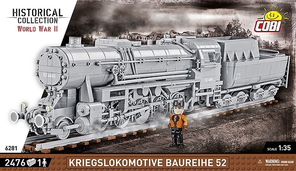 Cobi Trains Kriegslokomotive Baureihe 52 #6281 (2476 Teile)