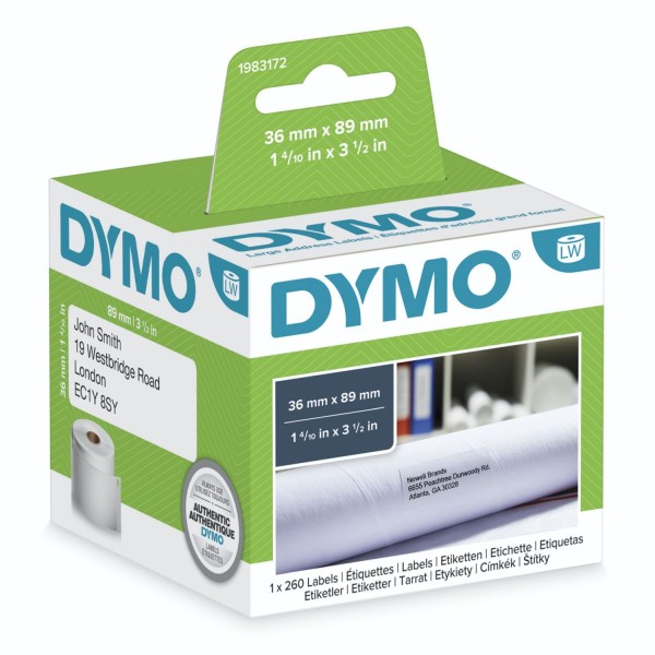 Dymo Adress-Etiketten groß 36 x 89 mm weiß 1x 260 St.