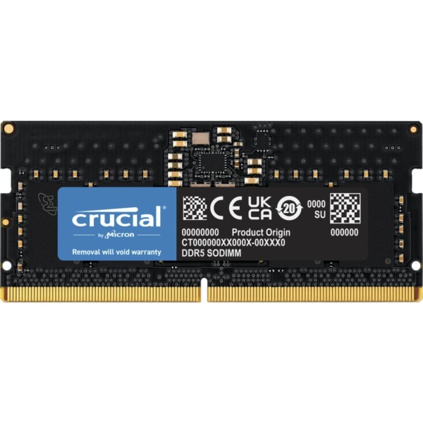 Crucial 8GB DDR5-4800 tray SODIMM CL40 (16Gbit)