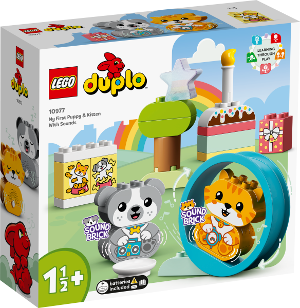 LEGO® Duplo Mein erstes Hündchen &amp; Kätzchen. - mit Ton 10977