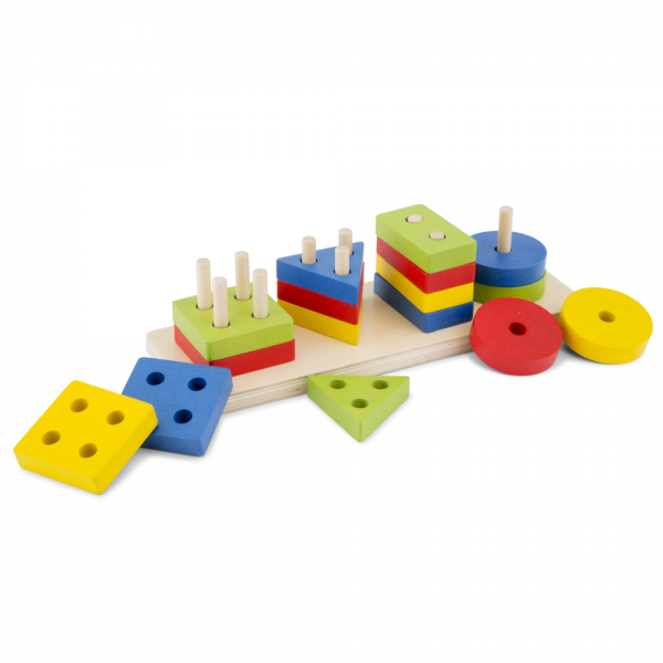 Eitech New Classic Toys Steckpuzzle Set - Geometrische Formen