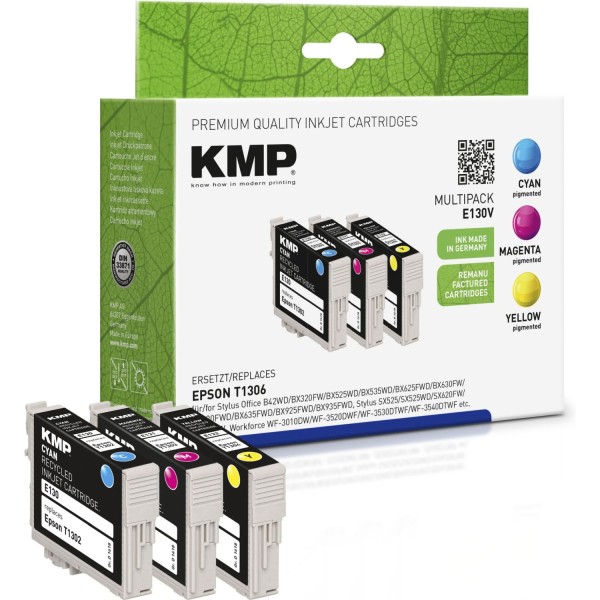 KMP E130V Multipack C/M/Y kompatibel mit Epson T 130