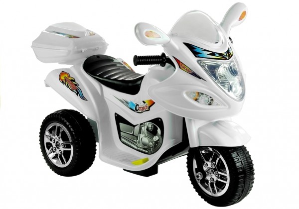 Elektromotorrad für Kinder BJX-88 Weis Fahrzeug Motorrad mit Sound
