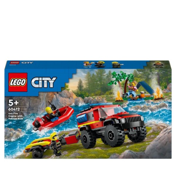 Lego City Feuerwehrgeländewagen mit Rettungsb 60412