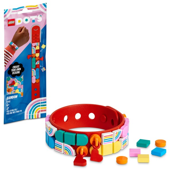 LEGO® DOTS Regenbogen Armband mit Anhängern 41953