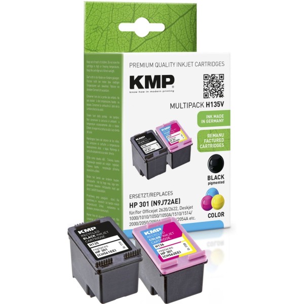 KMP H135V Multipack BK/Color kompatibel mit HP CH 561/562