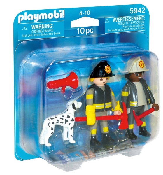 PLAYMOBIL Duo Pack Feuerwehrmännder mit Dalmatiner 5942