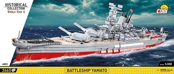 Cobi Battleship Yamato Bausatz aus Klemmbausteinen #4833 (2665Teile)