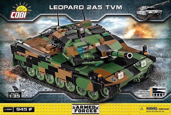 Cobi Leopard 2A5 TVM Bausatz aus Klemmsteinen #2620