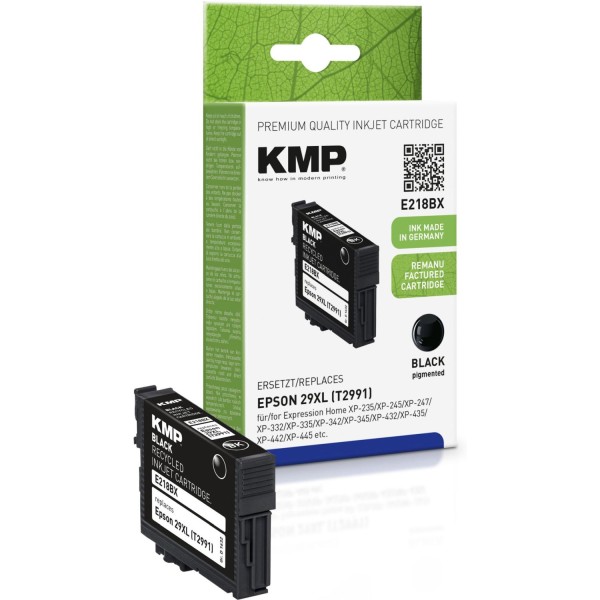 KMP E218BX Tintenpatrone schwarz kompatibel mit Epson T 2991 XL