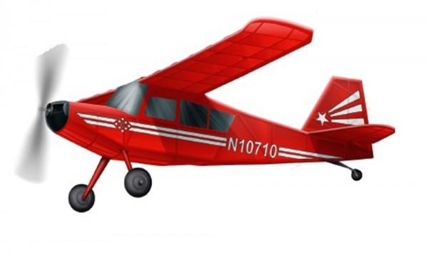 Siva Bellanca Citabria Gummimotormodell Flugzeug Kit aus Balsa