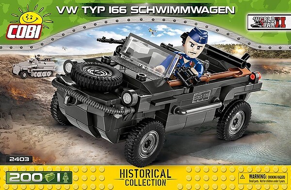 Cobi VW Typ 166 Schwimmwagen Bausatz aus Klemmsteinen #2403