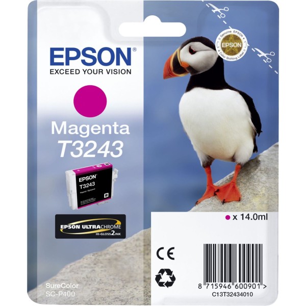 Epson Tintenpatrone magenta T 324 T 3243