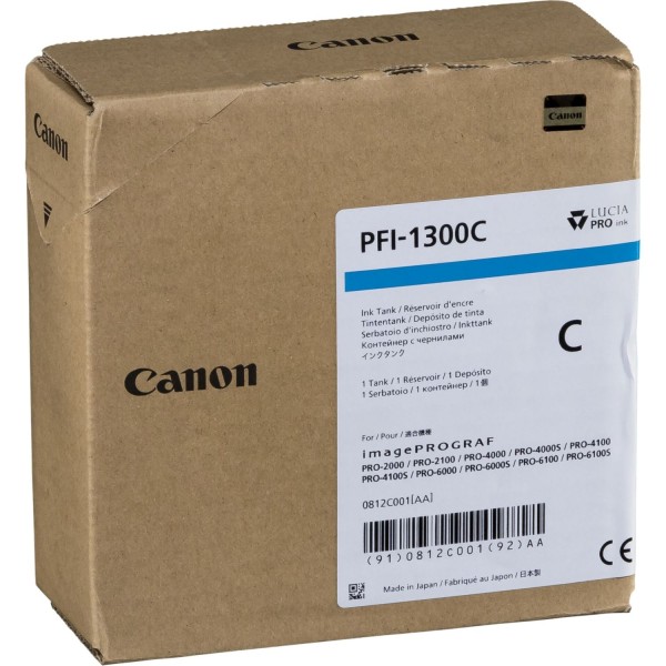 Canon PFI-1300 Tinte cyan 330 ml