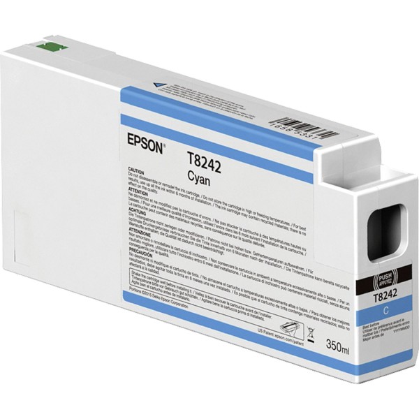 Epson Tintenpatrone UltraChrome HDX/HD cyan 350 ml T 8242