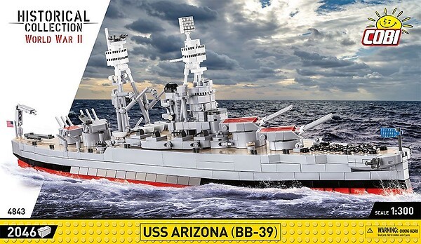 Cobi USS Arizona (BB-39) #4843 (2046Teile)