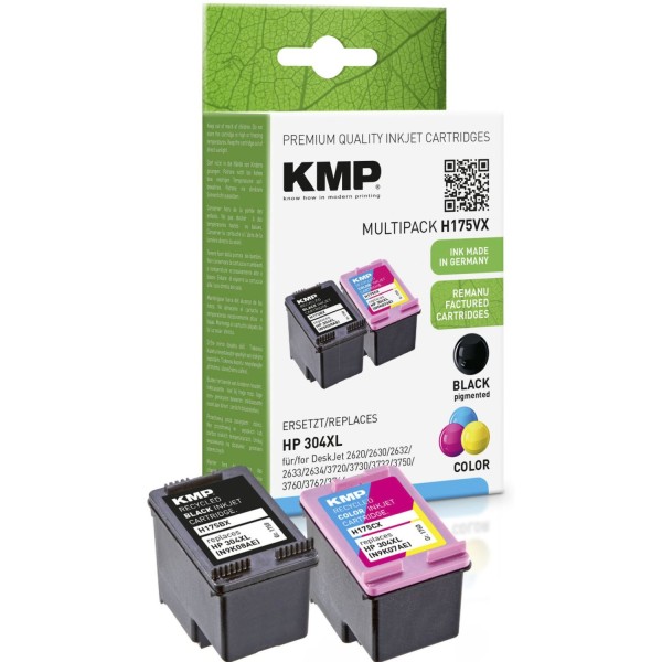 KMP H175VX Vorteilspack BK/Color komp. m. HP N9K08AE/N9K07AE