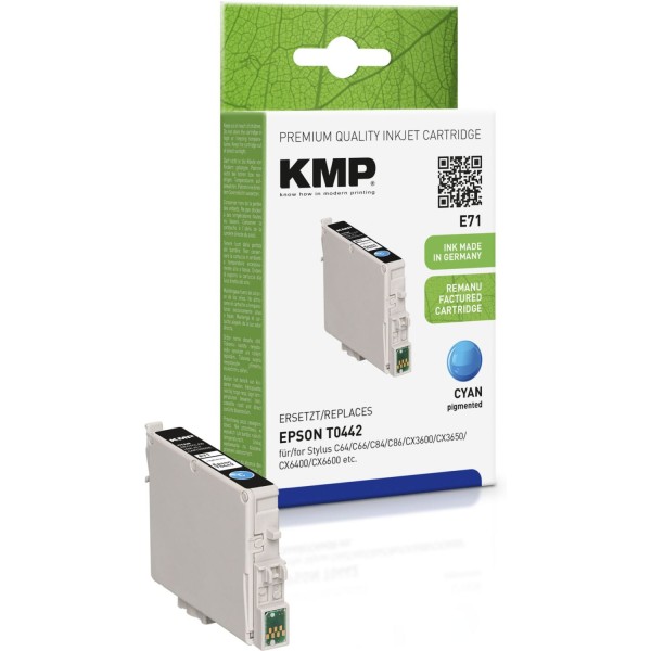 KMP E71 Tintenpatrone cyan kompatibel mit Epson T 044