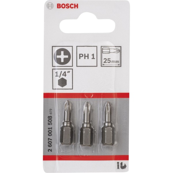 Bosch 3ST PH Kreuzs. Bit Gr. 1 XH 25mm