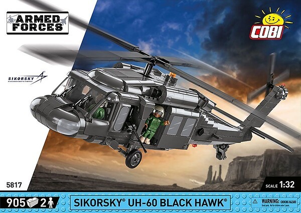 Cobi Sikorsky UH-60 Black Hawk Bausatz aus Klemmbausteinen #5817 (905Teile)