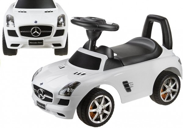 AMG Mercedes Benz SLS Kinder Rutsch Auto weis mit Sound ab 12 Monate Lizenzmodell