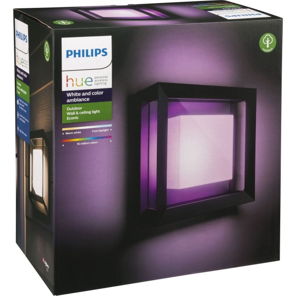Philips Hue Econic LED Wandleuchte quadr. schwarz