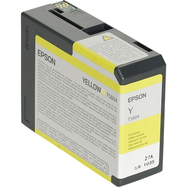 Epson Tintenpatrone yellow T 580 80 ml T 5804