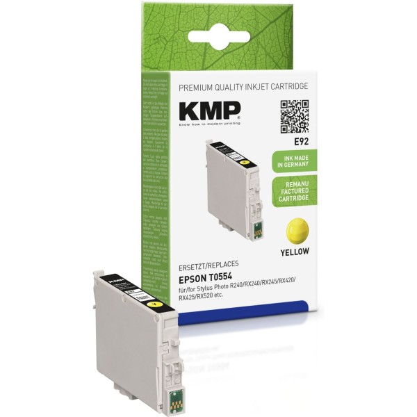 KMP E92 Tintenpatrone yellow kompatibel mit Epson T 055