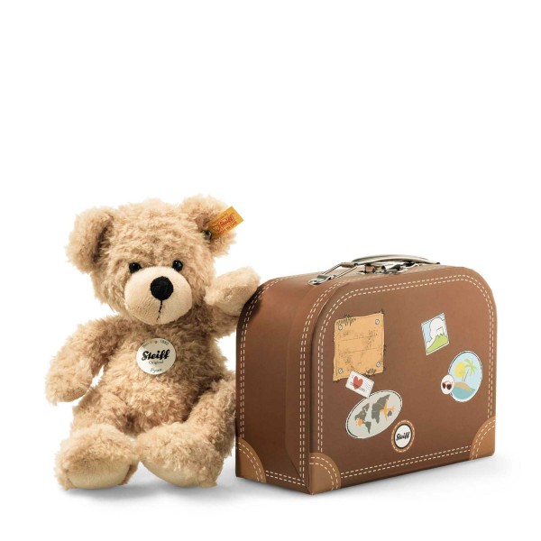 Steiff Teddybaer Fynn 28 beige im Koffer 111471