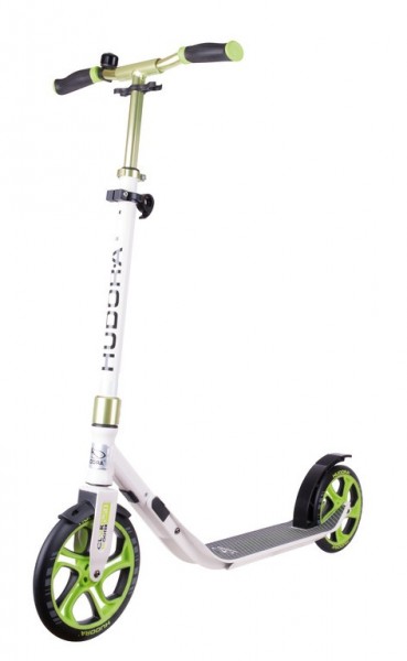 Hudora City Scooter CLVR 10&quot; 250mm weiß/grün CLVR Faltmechanismus