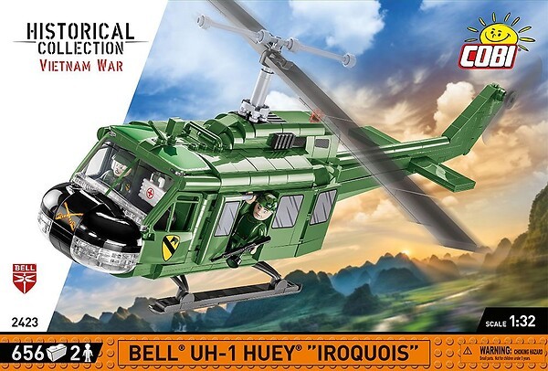 Cobi Bell UH-1 Huey Iroquois #2423 (656Teile)
