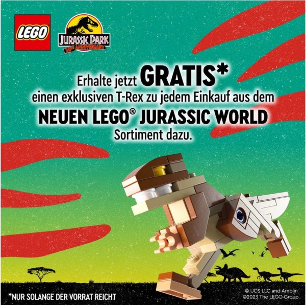 LEGO® Jurassic World 5008022 Jurassic Park Anniversary T-Rex GWP Polybag
