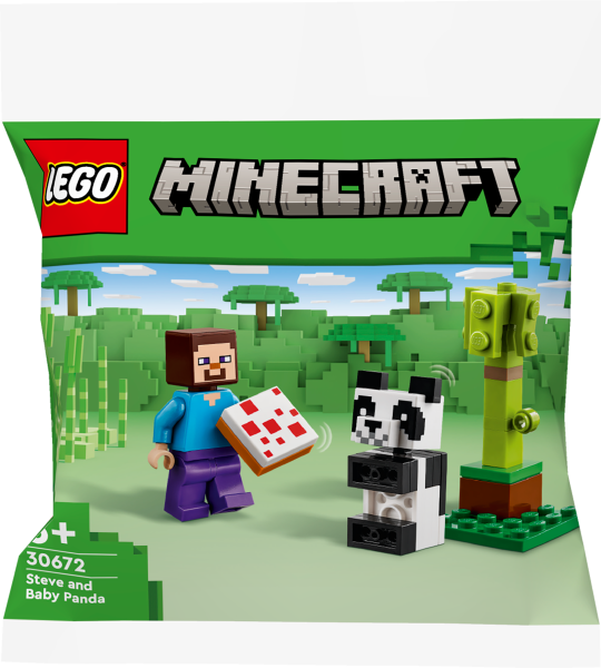 Lego Minecraft Steve mit Baby-Panda 30672