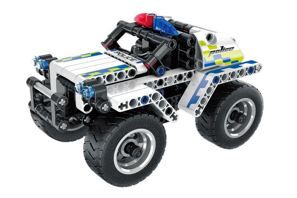 Teknotoys Active Bricks Pullback Polizeiauto Rückziehmotor