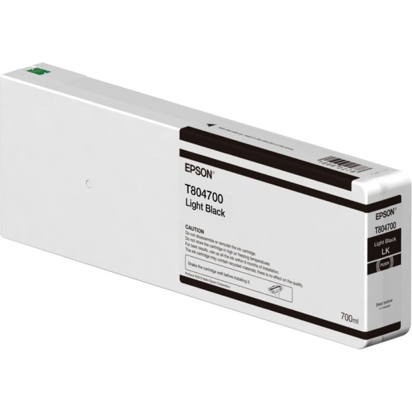 Epson Tintenpatrone UltraChrome HDX/HD light black 700 ml T 8047