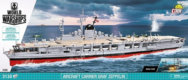 Cobi Aircarft Carrier Graf Zeppelin Bausatz aus Klemmbausteinen #3086