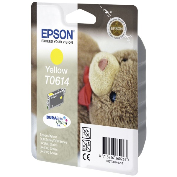 Epson Tintenpatrone yellow T 614 220 ml T 6144