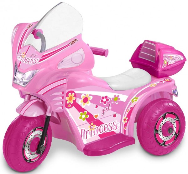 Elektro Fahrzeug, Dreirad, Princess Pink für Mädchen Kinder Tribike mit Batterie