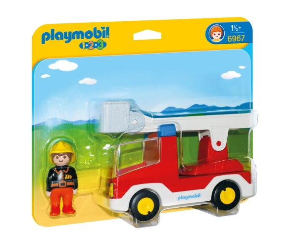PLAYMOBIL 1-2-3 Feuerwehrleiterfahrzeug 6967